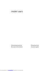 AEG Electrolux FAVORIT 50873 Benutzerinformation