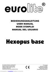 EuroLite Hexopus base Bedienungsanleitung