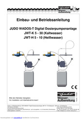 Judo JWD-KH 200 Einbauanleitung Und Betriebsanleitung