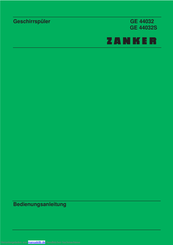 Zanker GE 44032 Bedienungsanleitung