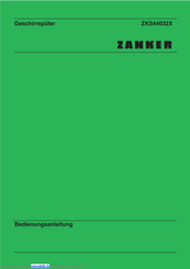 Zanker ZKS44032X Bedienungsanleitung