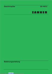 ZANKER GS 44012 Bedienungsanleitung
