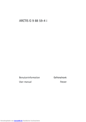 AEG Electrolux AG 98859 - 4 I Benutzerinformation
