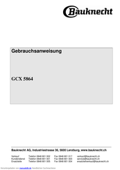 Bauknecht GCX 5864 Gebrauchsanweisung