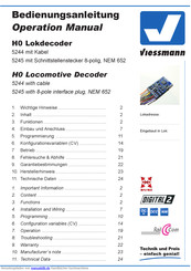 Viessmann H0 Lokdecoder Bedienungsanleitung