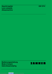 ZANKER GW 3741 Bedienungsanleitung