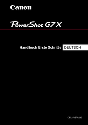 Canon Power shot G7X Handbuch
