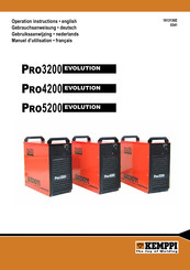 Kemppi Pro3200 Evolution Gebrauchsanweisung