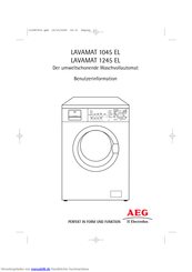 AEG Electrolux LAVAMAT 1045 EL Benutzerinformation