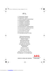 AEG Electrolux AT 6 series Gebrauchsanweisung