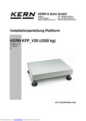 KERN KFP 60V20 M Installationsanleitung