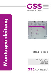 GSS STC 4-16 IPS CI Montageanleitung