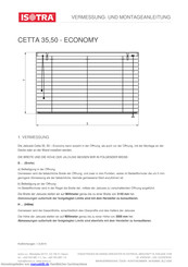 Isotra CETTA 35 Economy Montageanleitung