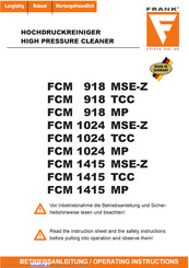 Frank FCM 1415 TCC Betriebsanleitung