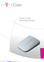 T-Mobile T-Sinus 111 data Bedienungsanleitung