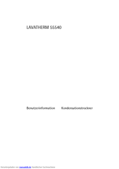 Aeg Electrolux LAVATHERM 55540 Benutzerinformation