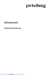 privileg 859.598 Gebrauchsanleitung