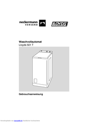 Neckermann Lloyds 501 T Gebrauchsanweisung