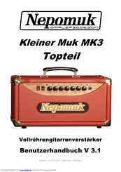 NEPOMUK Kleiner Muk MK 3 Topteil Benutzerhandbuch