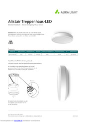 AURA LIGHT Alistair Treppenhaus-LED Benutzerhandbuch