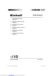 EINHELL 40.104.50 Originalbetriebsanleitung