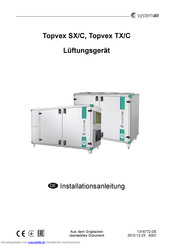 SystemAir Topvex TX Installationsanleitung