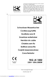 Kalorik TKG JK 1002 Gebrauchsanleitung