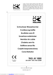 Kalorik TKG JK 1005 Gebrauchsanleitung