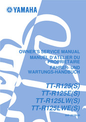 Yamaha TT-R125E Fahrer- Und Wartungs-Handbuch