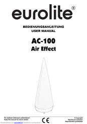 EuroLite AC-100 Air Effect Bedienungsanleitung