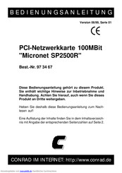 Micronet SP2500R Bedienungsanleitung