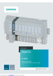 Siemens DI 8x24VDC BA Handbuch