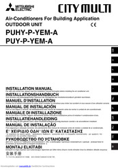 Mitsubishi Electric CITY MULTI  PUY-P-YEM-A Installationshandbuch
