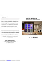 Eago EO-SPA 1215A Installations- Und Bedienungsanleitung