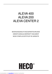 Heco ALEVA 200 Bedienungsanleitung