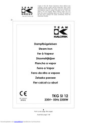TEAM-KALORIK TKG SI 12 Gebrauchsanleitung
