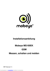 Mobeye MS100-Serie Installationsanleitung