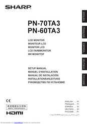 Sharp PN-60TA3 Installationsanleitung