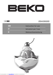 Beko DSA25020S Gebrauchsanweisung