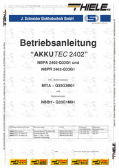 J. Schneider Elektrotechnik AKKUTEC 19-2402-07 Betriebsanleitung