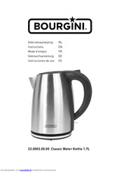 Bourgini 23.0003 Gebrauchsanleitung