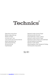 Technics SU-R1 Bedienungsanleitung