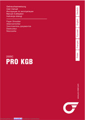 PRO Intellect Technology PRO KGB 2005C Gebrauchsanweisung