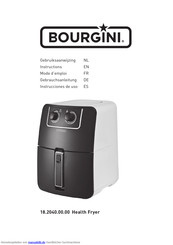 bourgini Health Fryer Gebrauchsanleitung