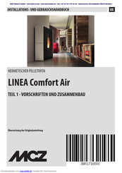 MCZ LINEA Comfort Air Gebrauchshandbuch