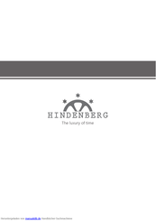 Hindenberg Diver Professional 430-H Bedienungsanleitung / Internationale Garantie