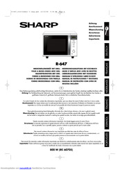 Sharp R-647 Bedienungsanleitung