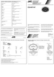 JVC CS-HX7147 Bedienungsanleitung