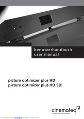 Cinemateq Picture oprimizer plus HD SDI Benutzerhandbuch