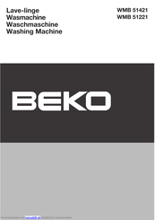 Beko WMB 51221 Handbuch